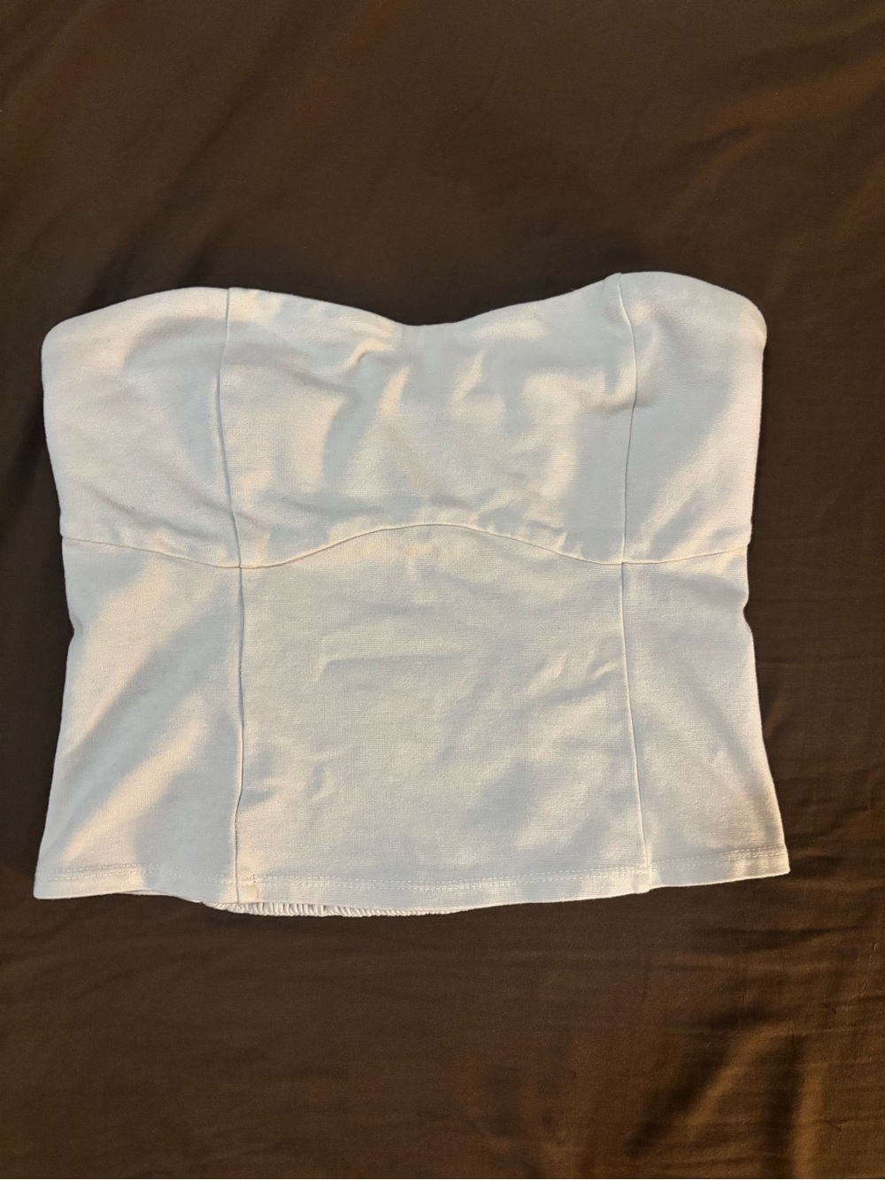 Strapless White Women’s Bustier Top